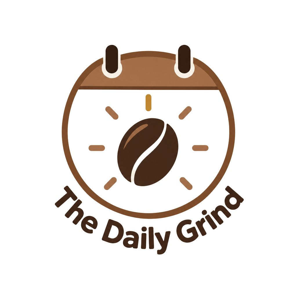 The Daily Grind calendar-bean logo